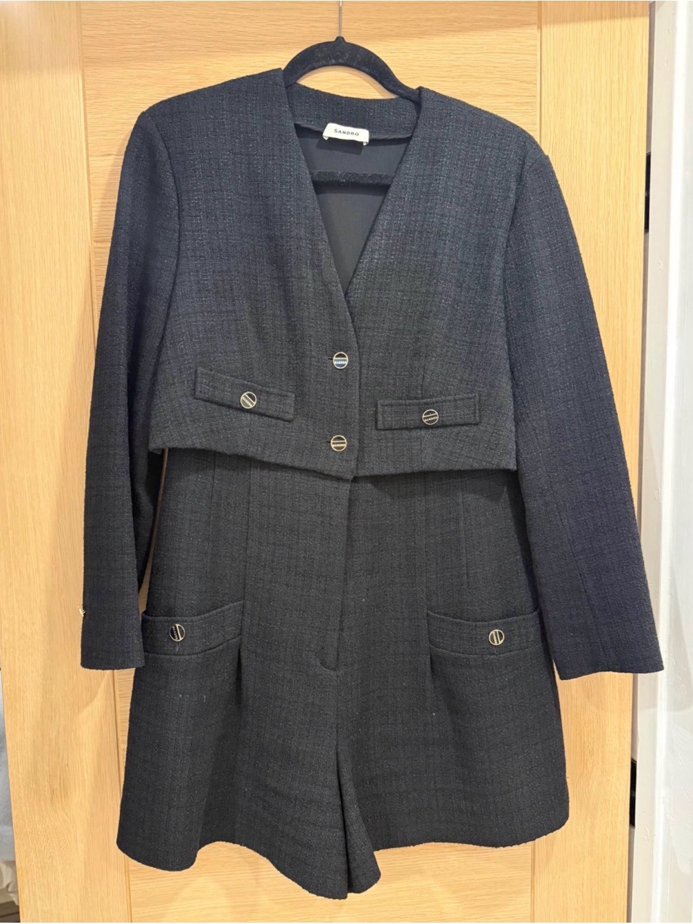 Sandro Tweed Romper - Picture 3 of 6